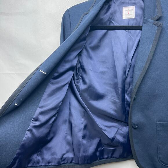 Gap The Academy Blazer Size 2 Button Front Long Sleeve Navy Blue School Boy - Picture 3 of 12